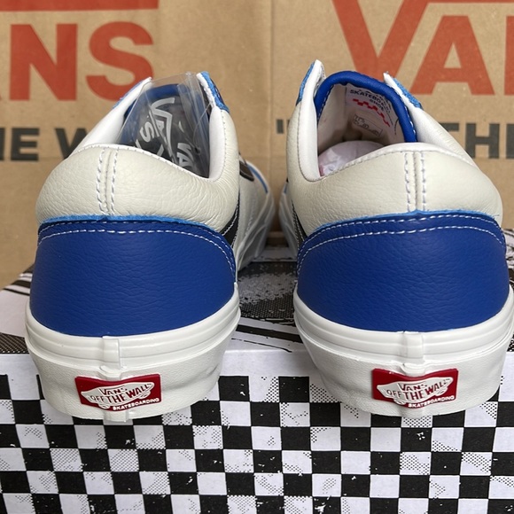 Vans Skate Old Skool Sport Leather True Blue/White mens sneakers - Picture 14 of 16